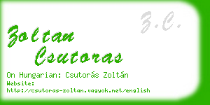 zoltan csutoras business card